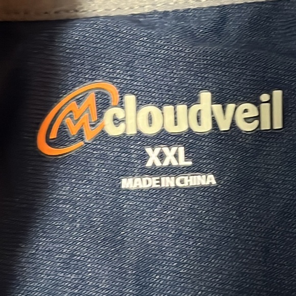 Cloudveil BLUE 1/4 Zip Pullover shirt cotton blend Long Sleeve hiking 2xl men’s - Picture 8 of 9